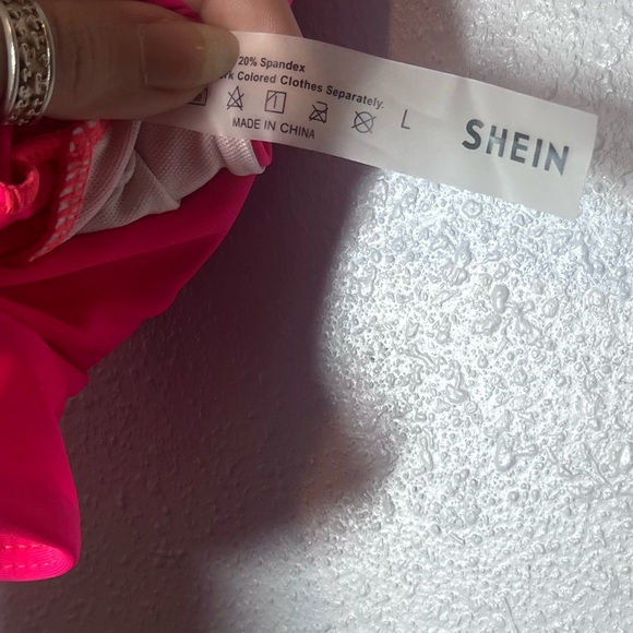SHEIN Pink Swim Top - Picture 2 of 2